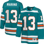 Mitchell & Ness Youth Mitchell & Ness Dan Marino Aqua Miami Dolphins Hockey Fashion Jersey