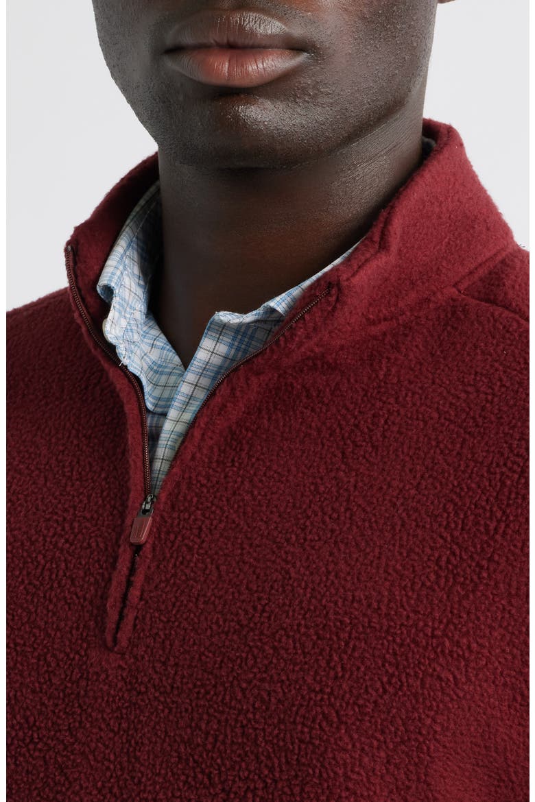 Dion Fleece Half Zip Pullover, Alternate, color, PINOT