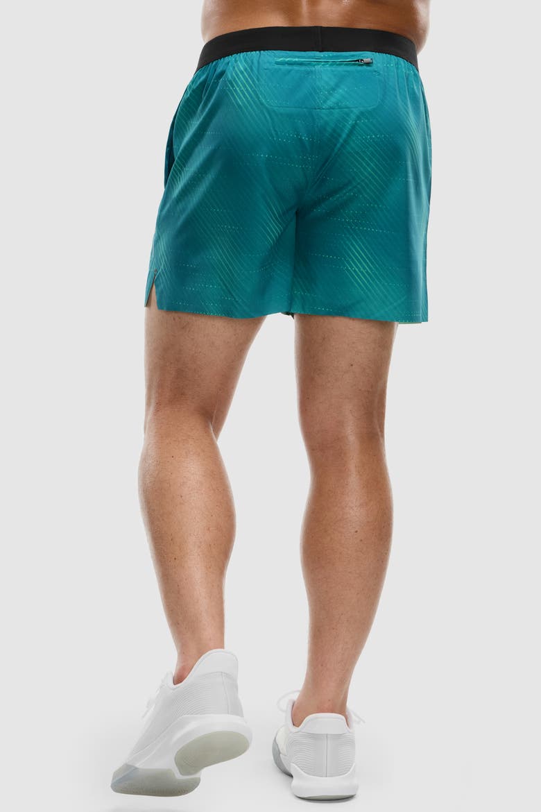 5 In Lined Bonded Run Short, Printed, Alternate, color, Twinkling Rays