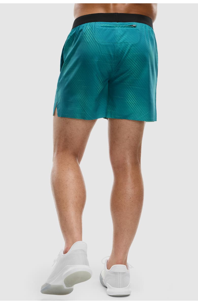 Peloton 5 In Lined Bonded Run Short, Printed, Alternate, color, Twinkling Rays