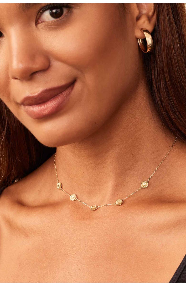 Oradina 14K Yellow Gold The One Midi Oval Hoops, Alternate, color, Yellow Gold