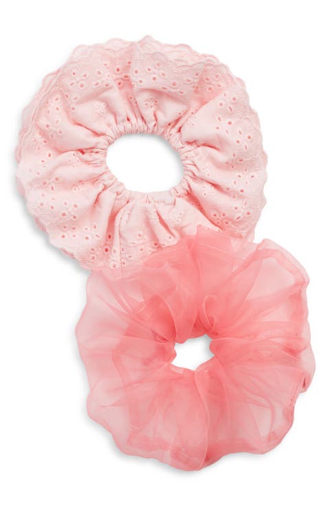 2-Pack Eyelet Scrunchies