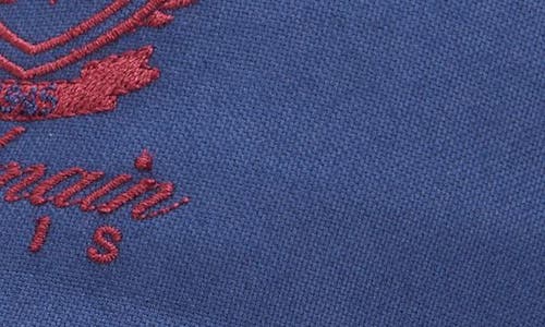 Balmain College Emblem Embroidered Adjustable Cotton Baseball Cap In Blue