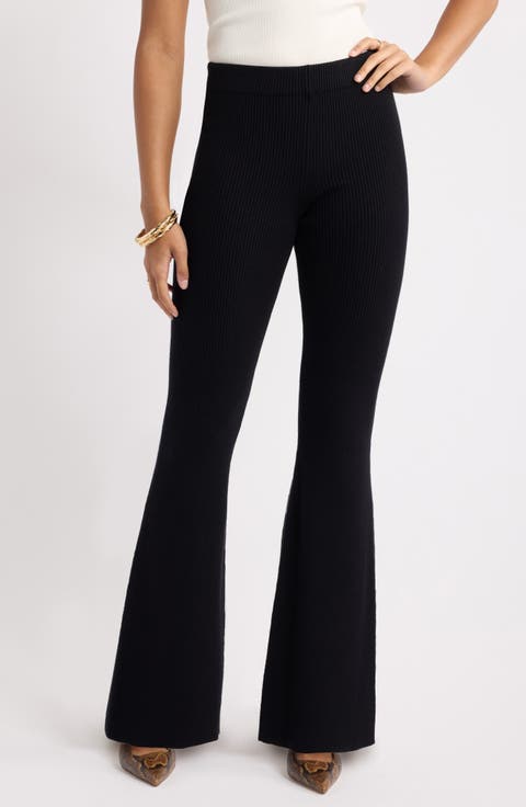 Flare Leg Sweater Pants