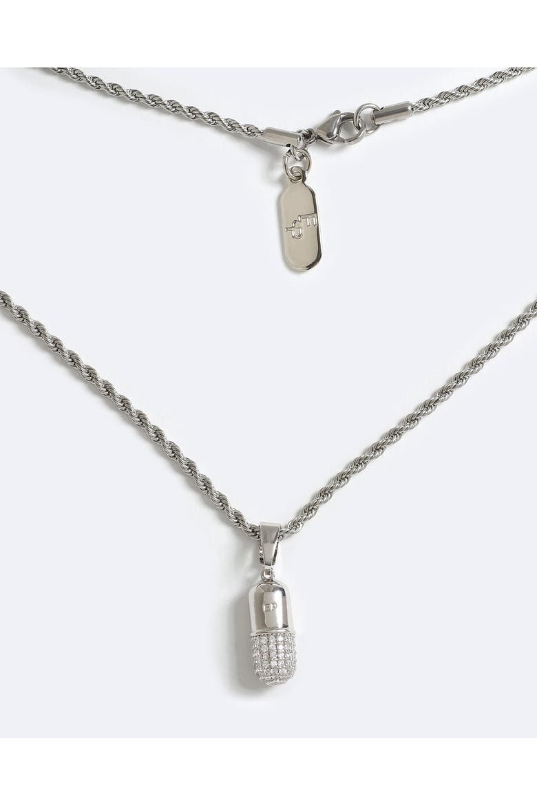 Love Drug Necklace, Main, color, Silver