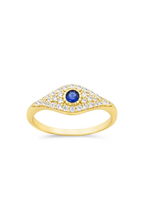 Mozzie Cubic Zirconia Evil Eye Ring