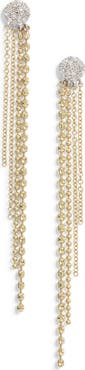 Meira T Fringe & Diamond Pavé Drop Earrings