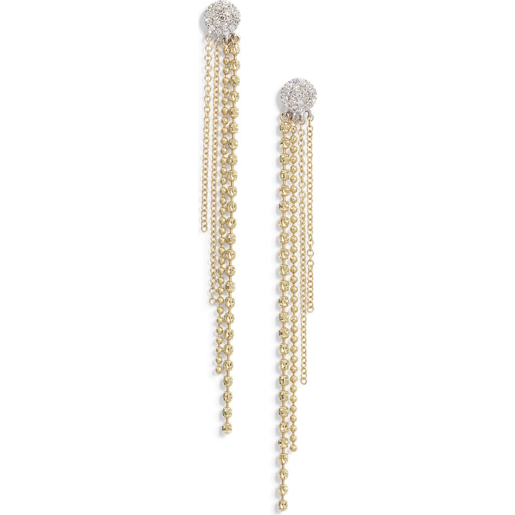 Meira T 14k Yellow & White Gold Diamond Fringe Drop Earrings In Gold