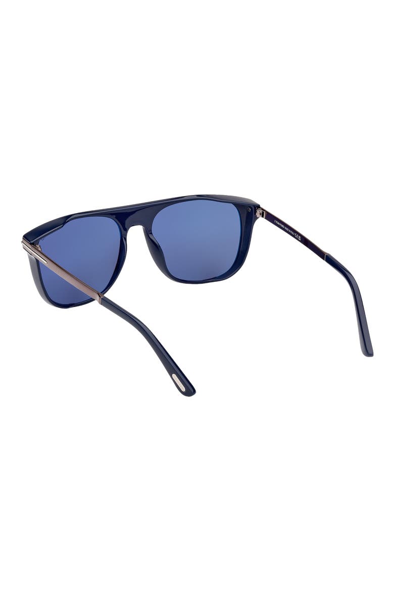 Lionel 55mm Square Sunglasses, Alternate, color, BLUO/BLUE