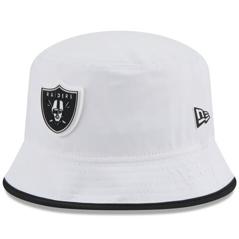Men's New Era  White Las Vegas Raiders 2025 NFL Training Camp Stretch Bucket Hat