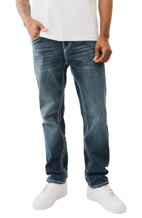 True Religion Rocco Super T No Flap Stretch Skinny Fit Jeans In Naos Dark In Dark Wash