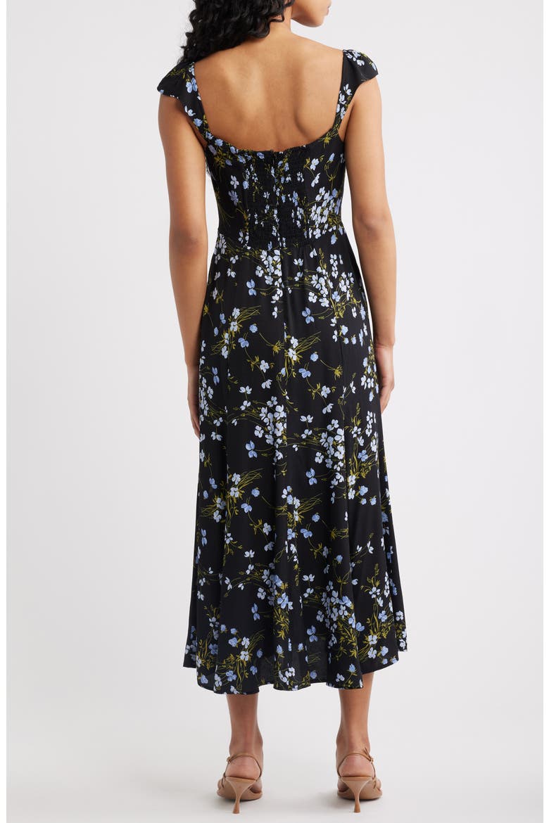 Bryson Floral Midi Dress, Alternate, color, LIA