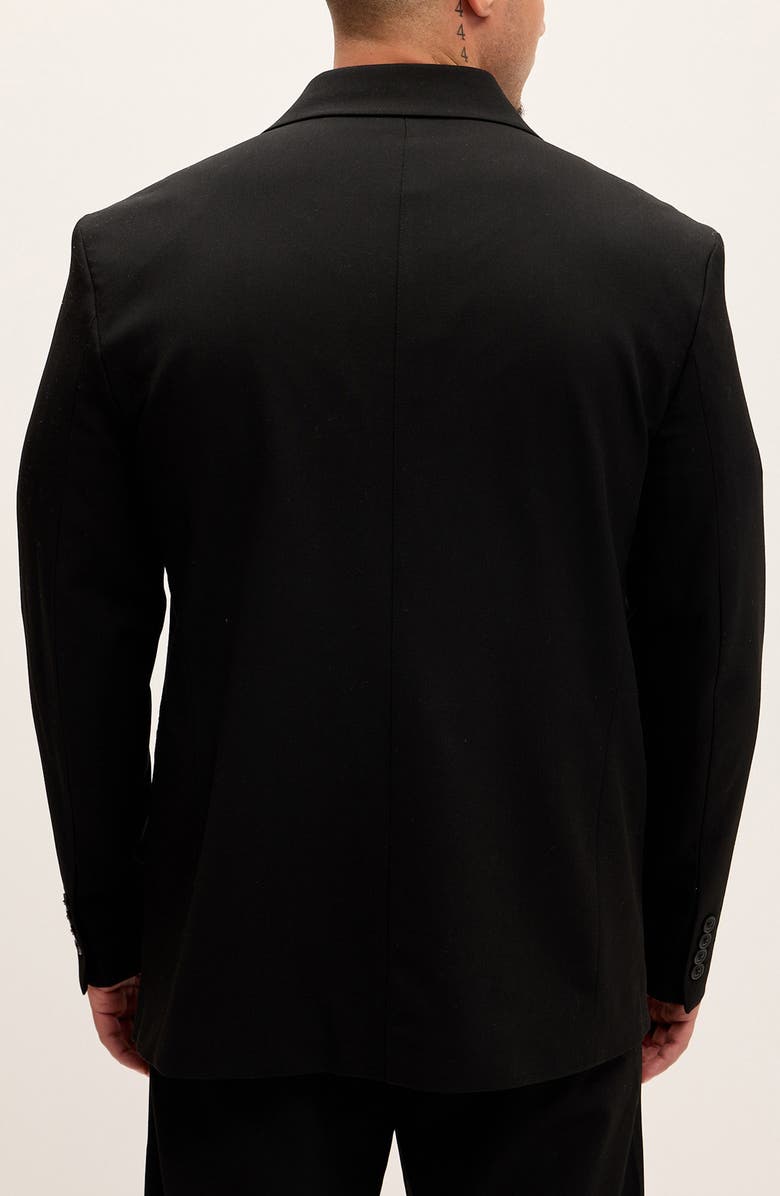 RON TOMSON Super Relaxed Double Breasted Tuxedo Jacket, Alternate, color, Black