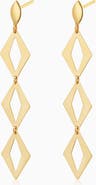 Oradina 14K Gold Cascade Drop Earrings