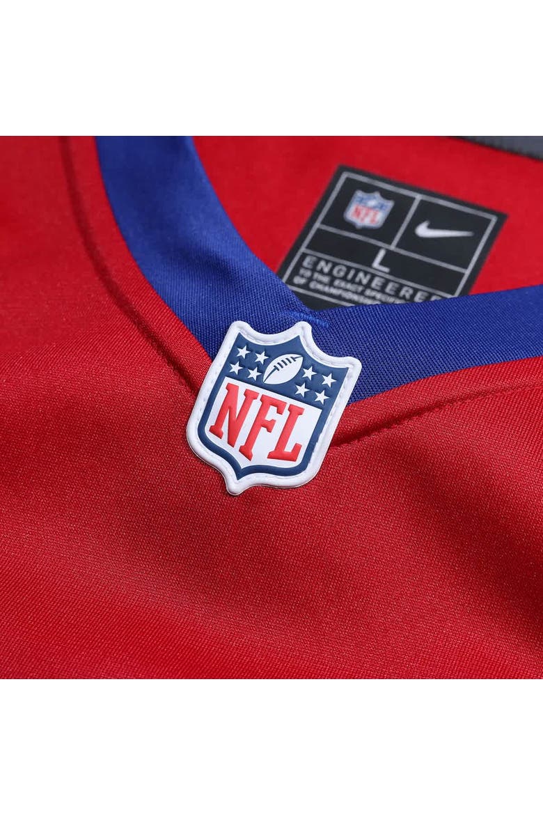 Men's Nike Malik Nabers Century Red New York Giants Alternate Game Jersey, Alternate, color, Red