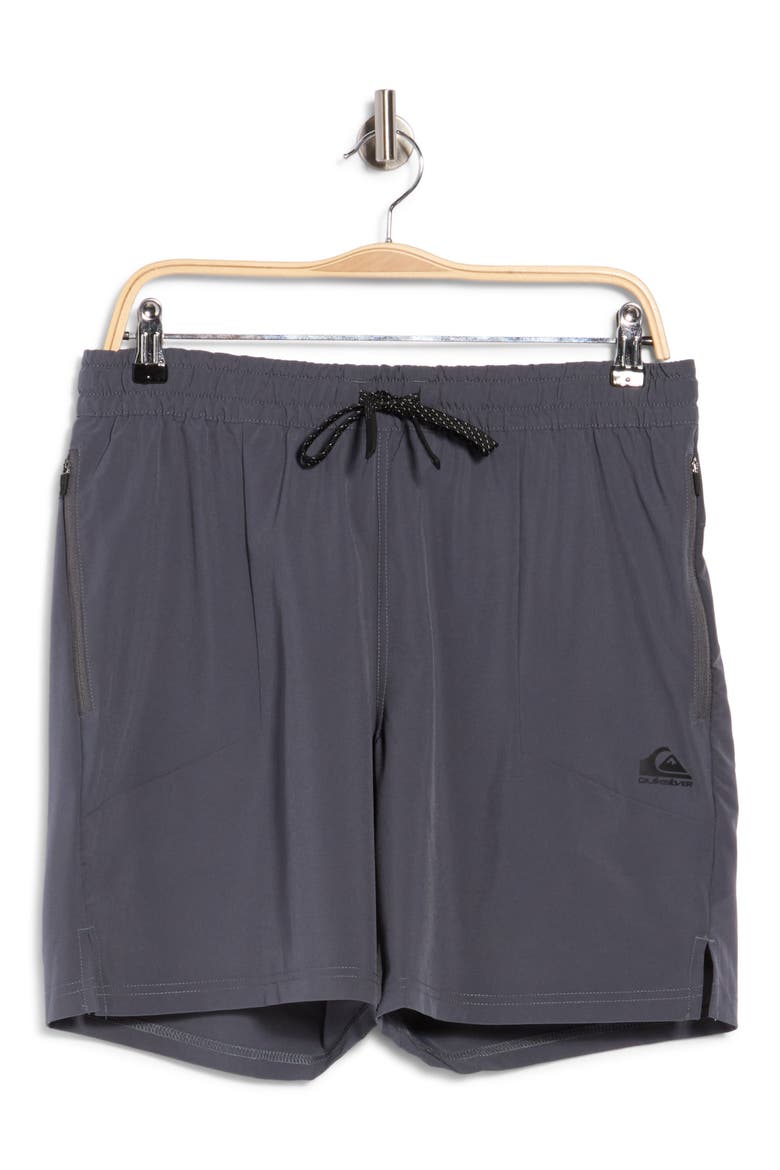 Push It Drawstring Shorts, Alternate, color, IRON GATE