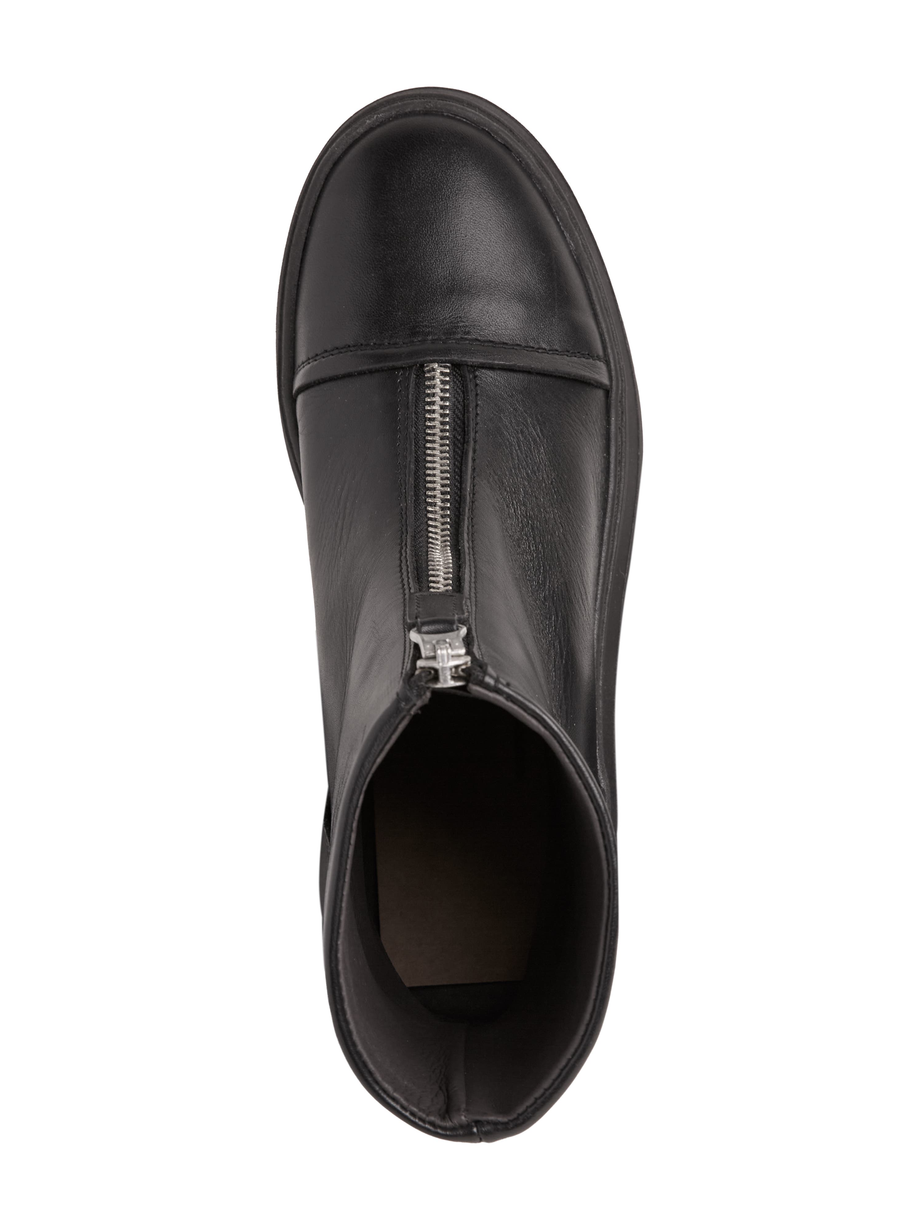 Front Zip Boots, Alternate, color, Black