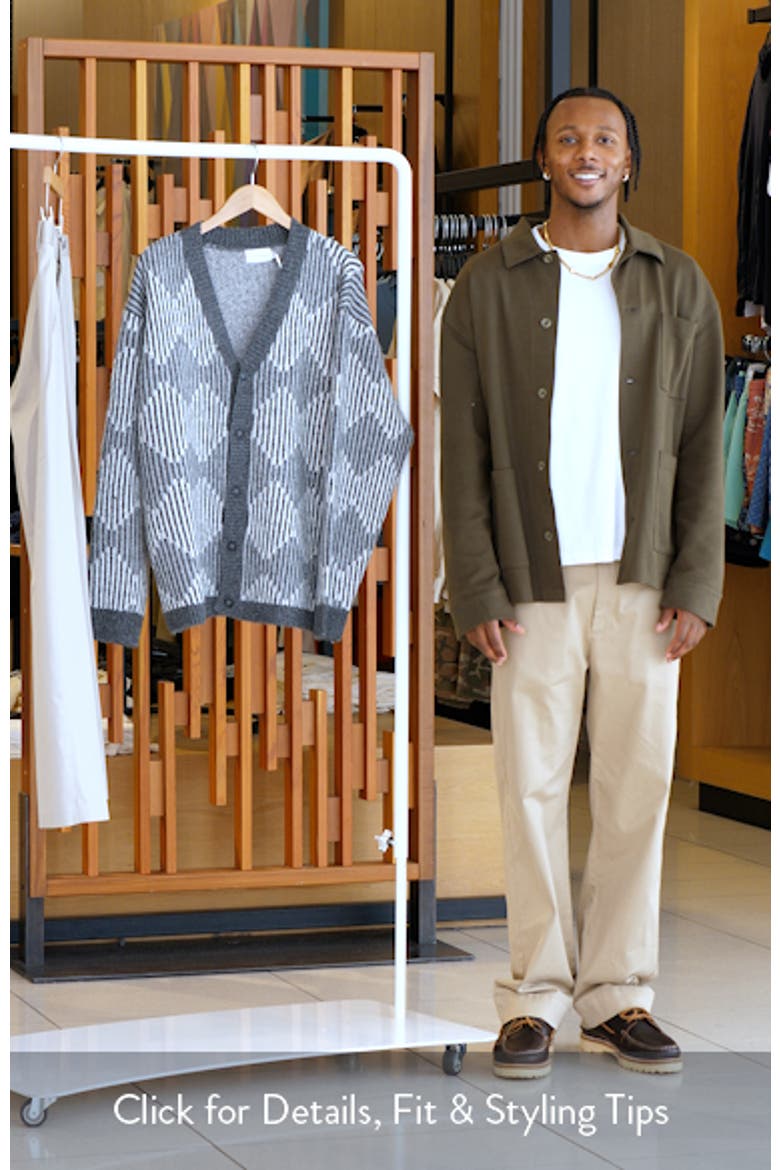 Diamond V-Neck Cardigan video