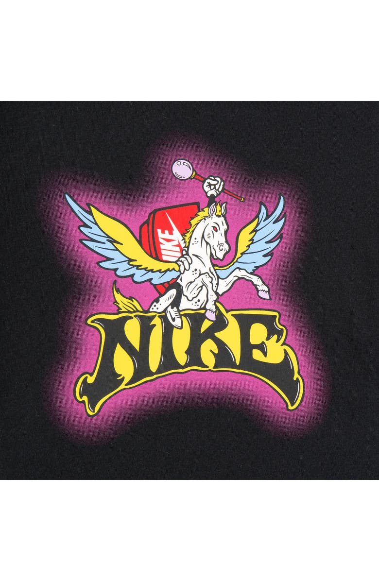 Nike Kids' Icon Logo Graphic T-Shirt, Alternate, color, Black