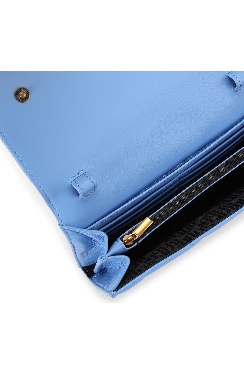 Kurt Geiger London Kensington Quilted Wallet on a Chain, Alternate, color, Medium Blue