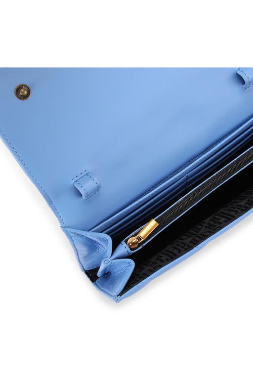 Kurt Geiger London Kensington Quilted Wallet On A Chain In Medium Blue