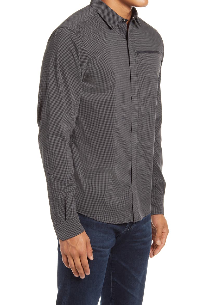 Kaslo Snap-Up Shirt, Alternate, color, CARBON COPY