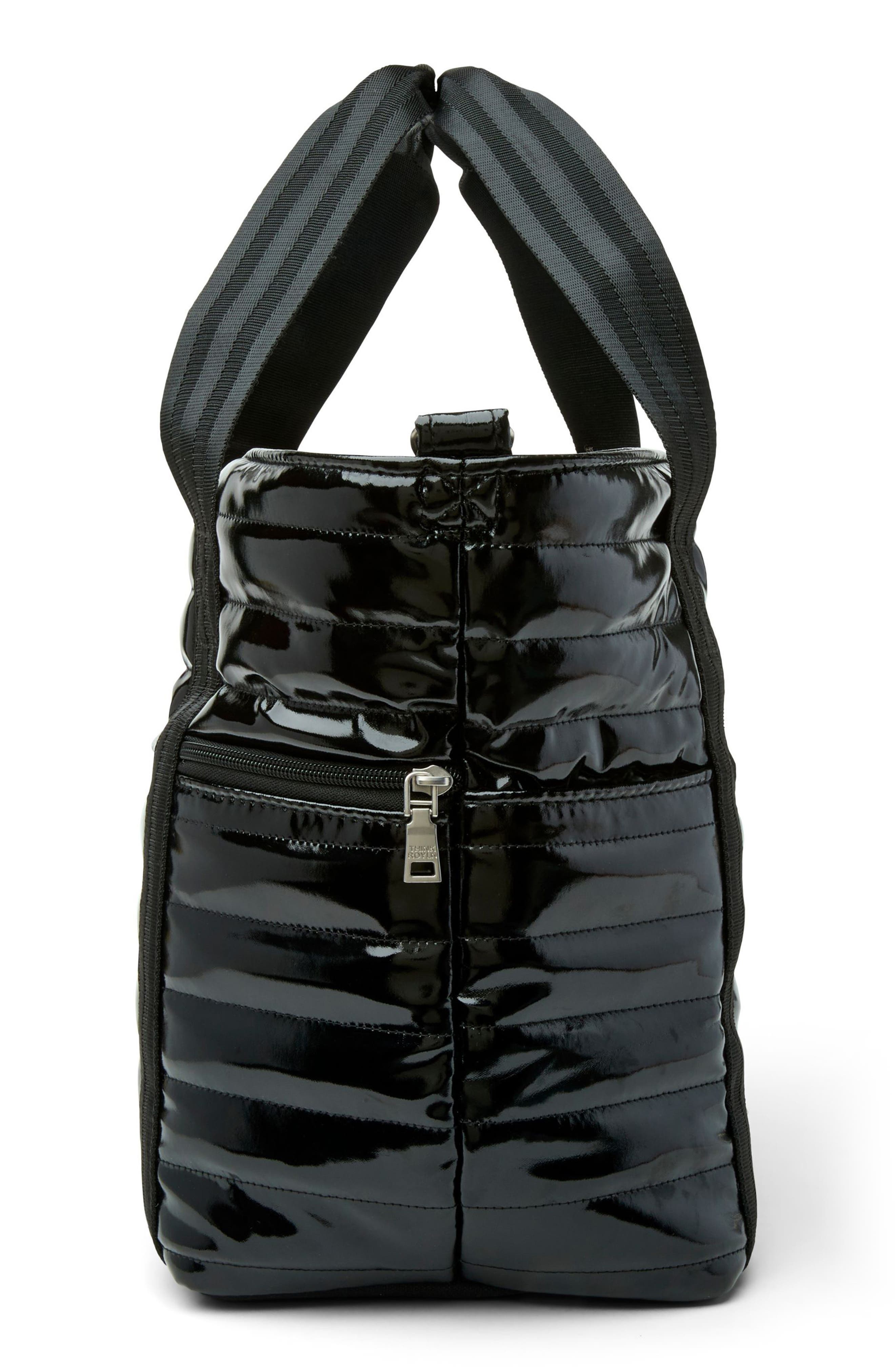 Jetset Wingman Tote, Alternate, color, BLACK PATENT