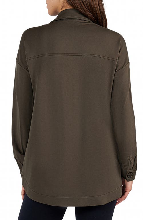 Matty M . Pocket Knit Shirt In Green