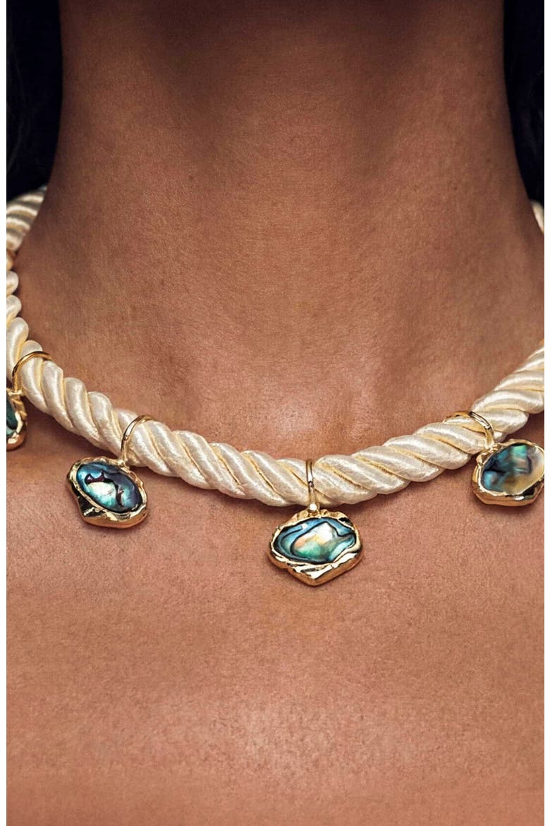 Abalone Luxe Choker, Alternate, color, ABALONE