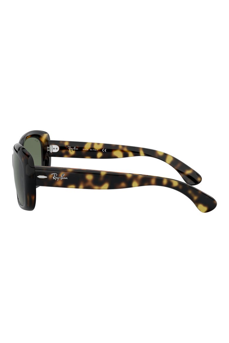 Jackie Ohh 58mm Cat Eye Sunglasses, Alternate, color, LITE HAVANA/ GREEN SOLID