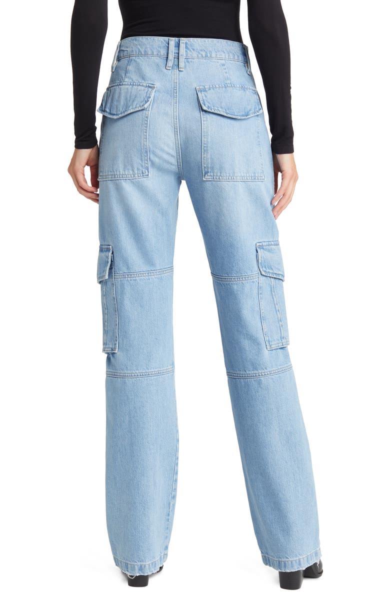 FRAME High Waist Utility Straight Leg Jeans, Alternate, color, 