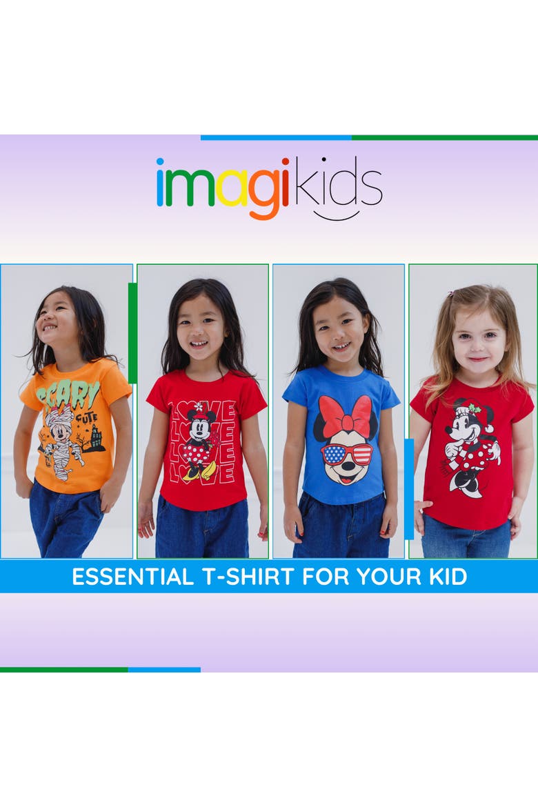 Minnie Mouse Short Sleeve T-Shirt, Alternate, color, Minnie Mummy Orange