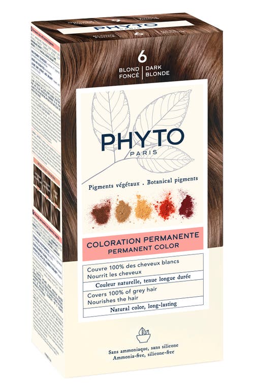 Phytocolor Permanent Hair Color in 6 Dark Blonde 
