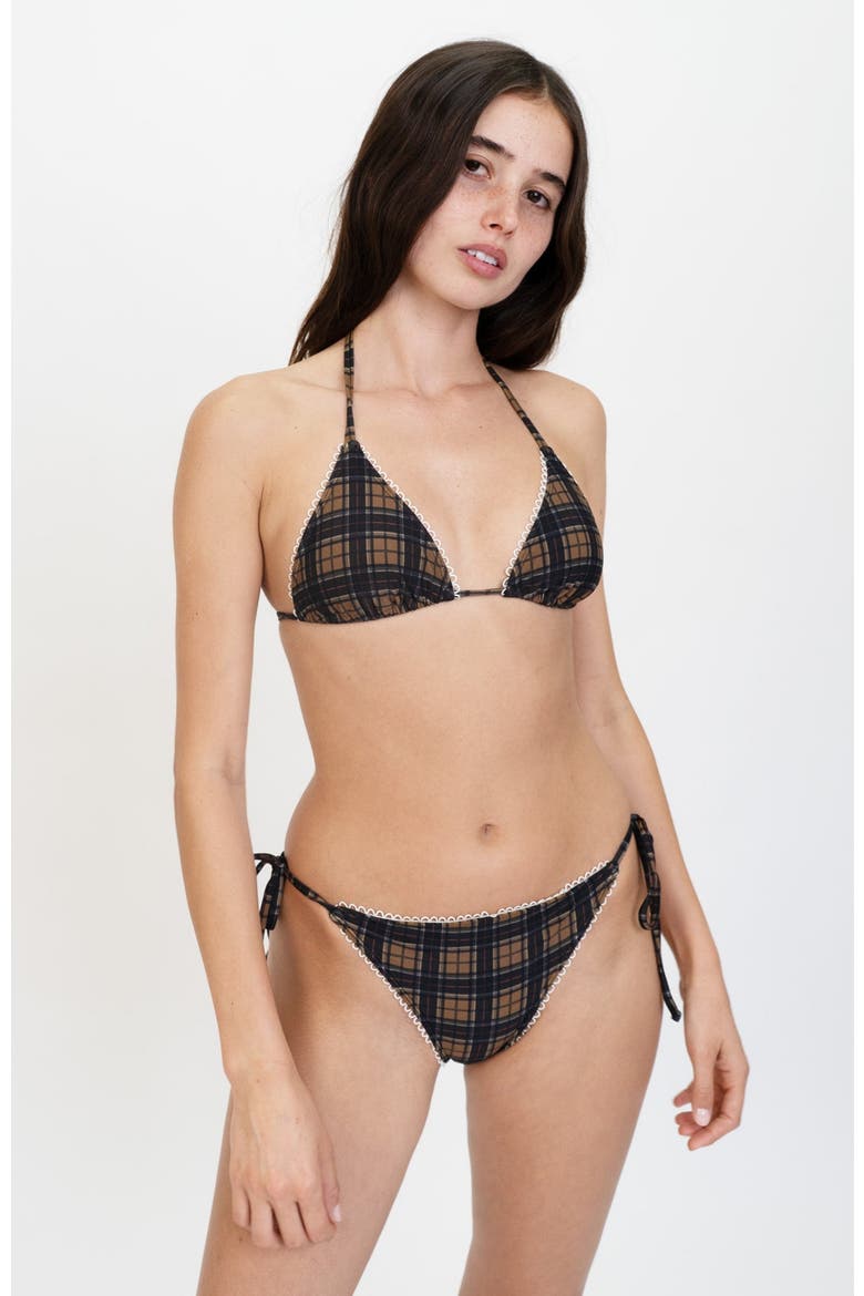 Bikini Bottom, Alternate, color, Dark Green Plaid