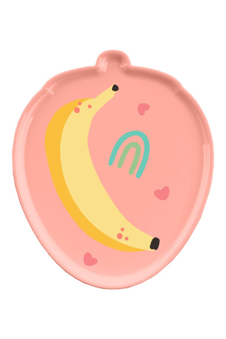 Kids' 4-Pack Fruit Plates, Alternate, color, CORAL