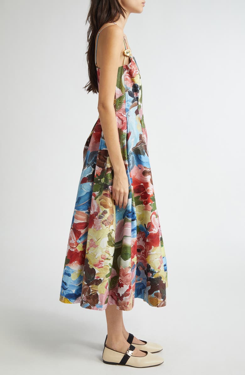 Stine Goya Floral Organic Cotton Dress, Alternate, color,