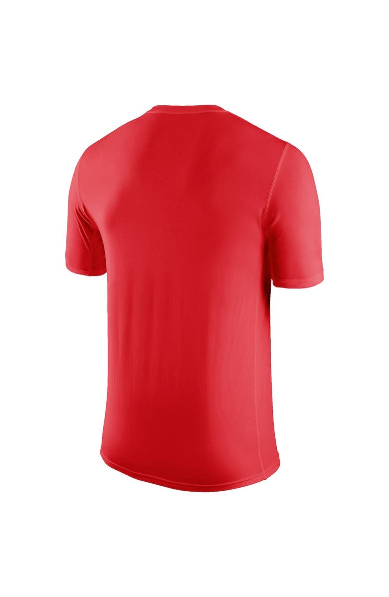 Nike Men's Nike Red Gonzaga Bulldogs Arch Over Logo Performance T-Shirt, Alternate, color, 
