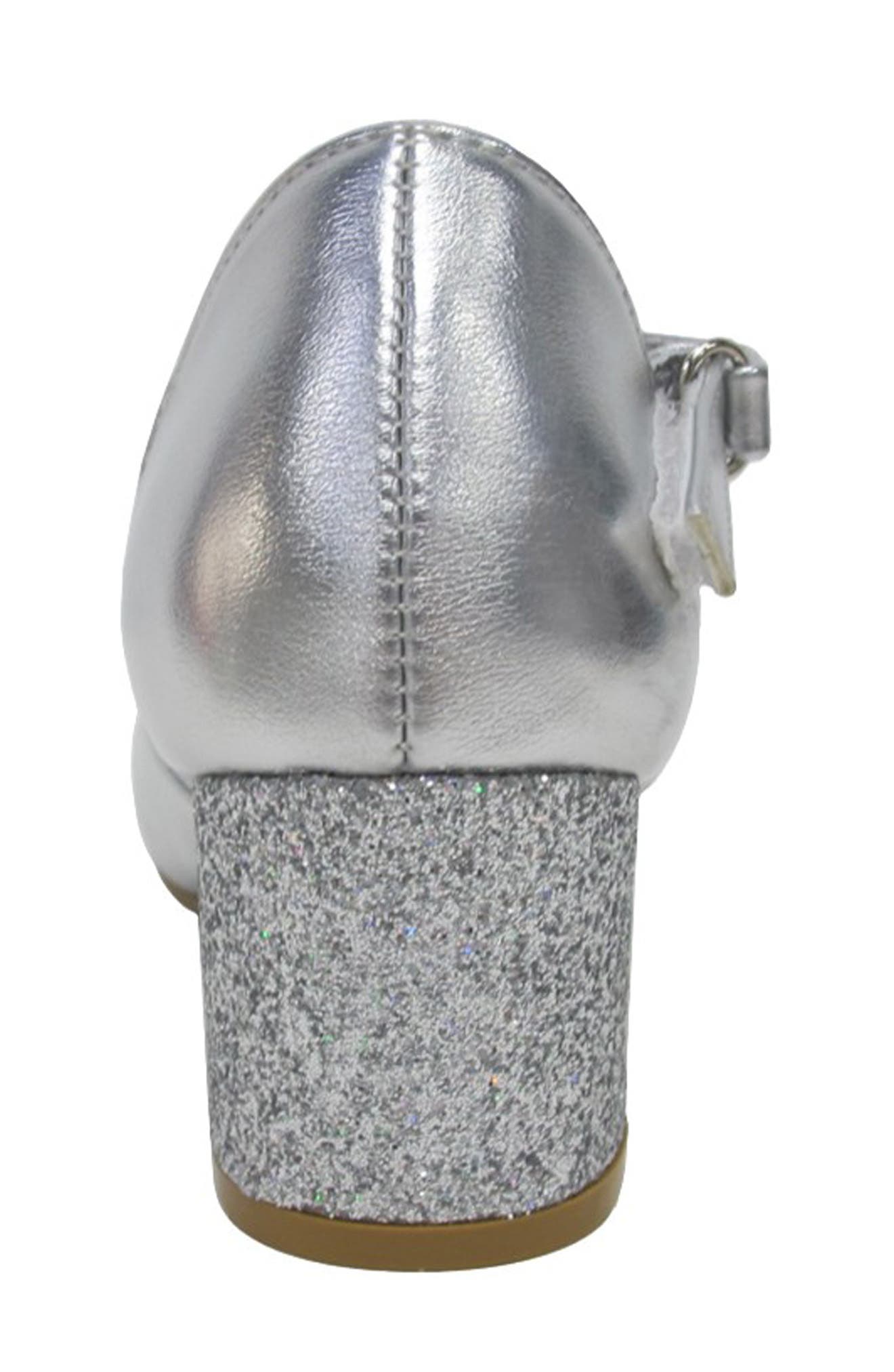 JELLYPOP Kids' Audrina Bow Pump, Alternate, color, Silver