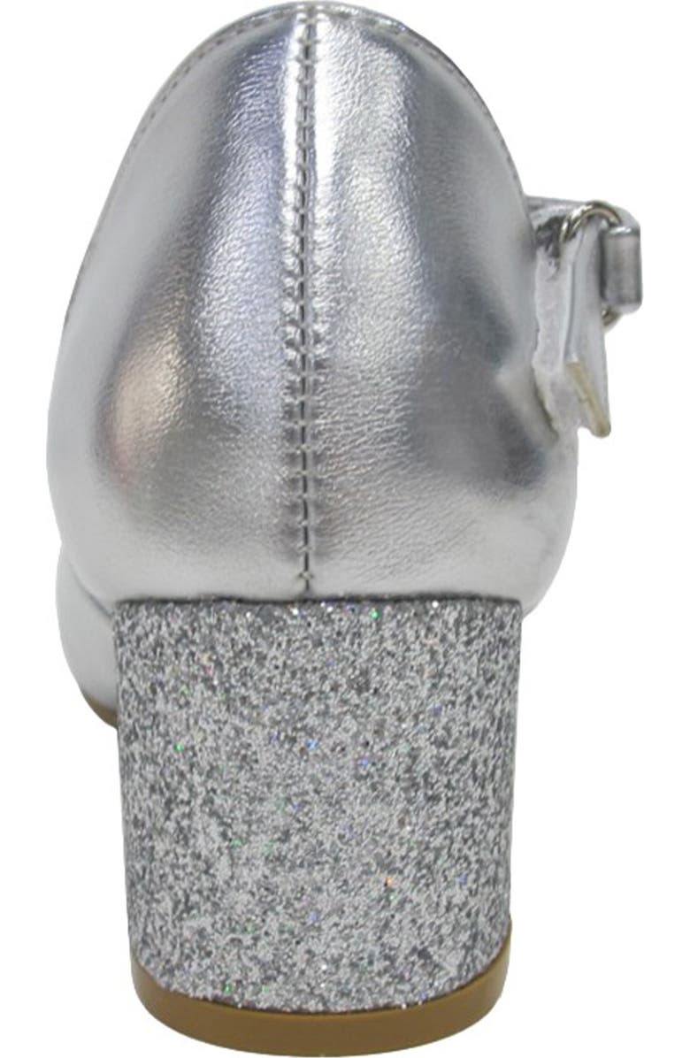 JELLYPOP Kids' Audrina Bow Pump, Alternate, color, Silver