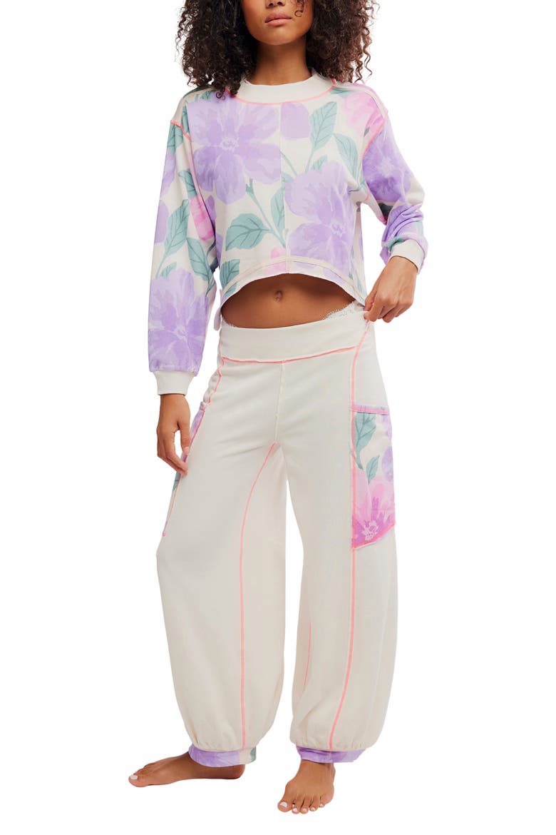Summer Loving Joggers, Alternate, color, IVORY COMBO
