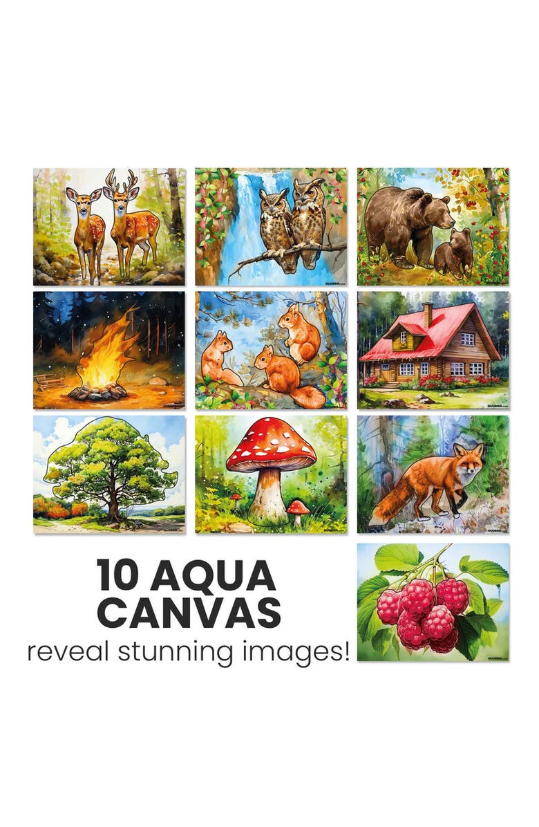 Quokka Reusable Water Painting Activity Set for Seniors - Dementia-Friendly, Alternate, color, Forest