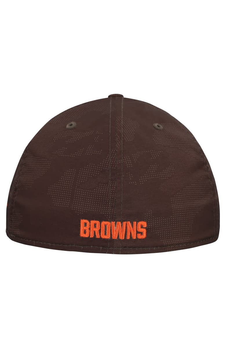 New Era Men's New Era  Brown Cleveland Browns Tonal Camo 39THIRTY Stretch Fit Hat, Alternate, color, Brown