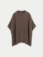 GOBI Mongolian Cashmere Rib-Knit Cashmere Poncho