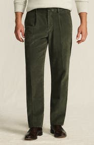 Lands' End Corduroy Comfort Waist Classic Fit Pleated Front Pant