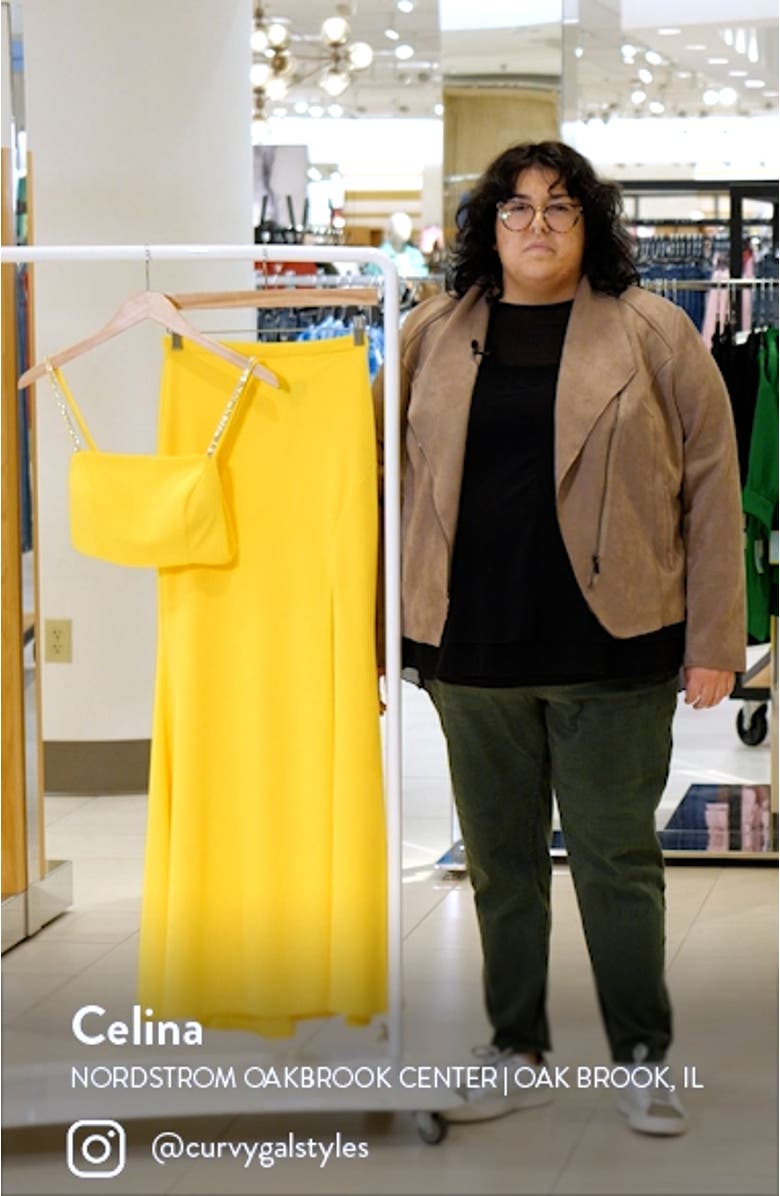 Xscape Crop Top & Skirt Set, sales video thumbnail