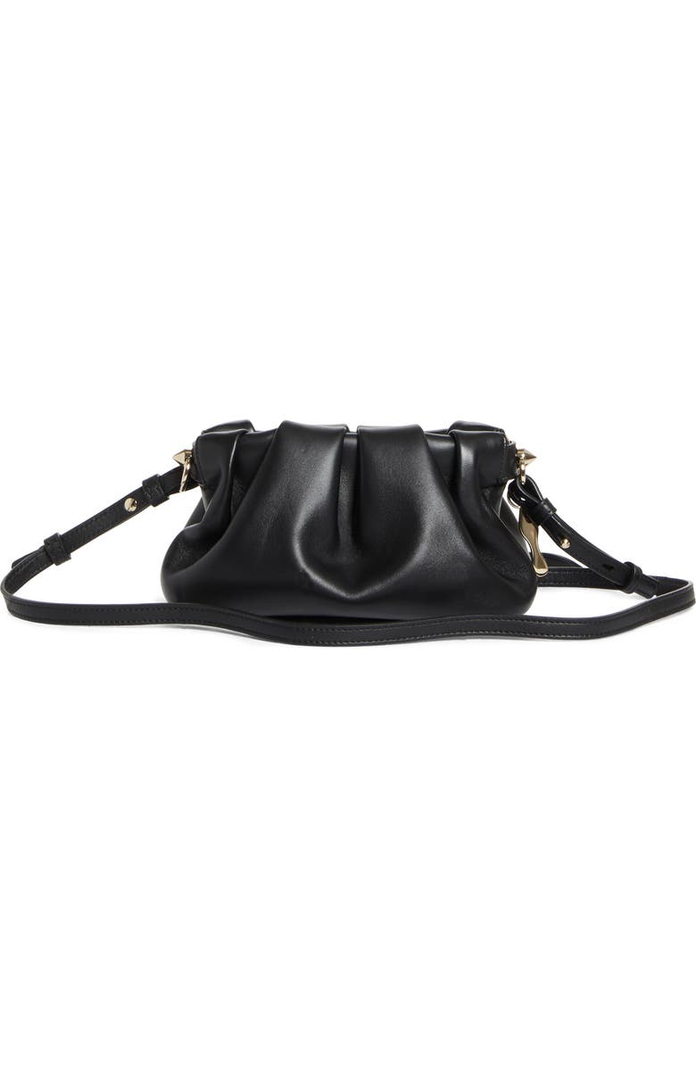 Christian Louboutin Mini Eva Leather Crossbody Bag, Alternate, color, Bk01 Black