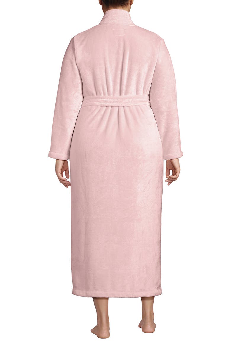 Tall Cozy Plush Long Wrap Robe, Alternate, color, Sea Salt Pink