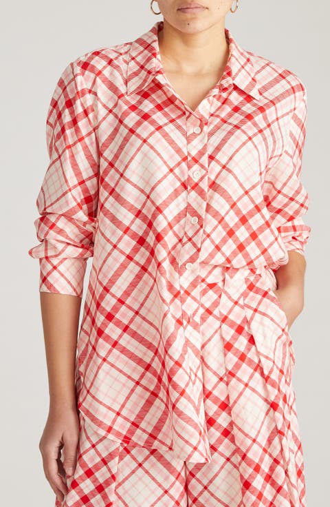 Cooling Oversize Button-Up Shirt (Plus)