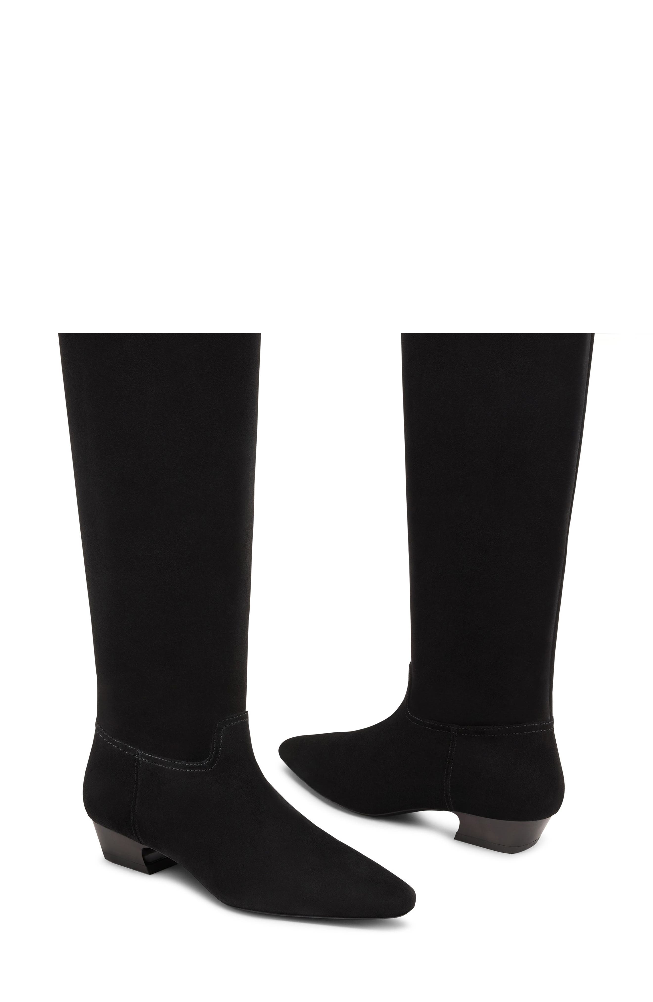 Stuart Weitzman Stassi Knee High Boot, Alternate, color, Black
