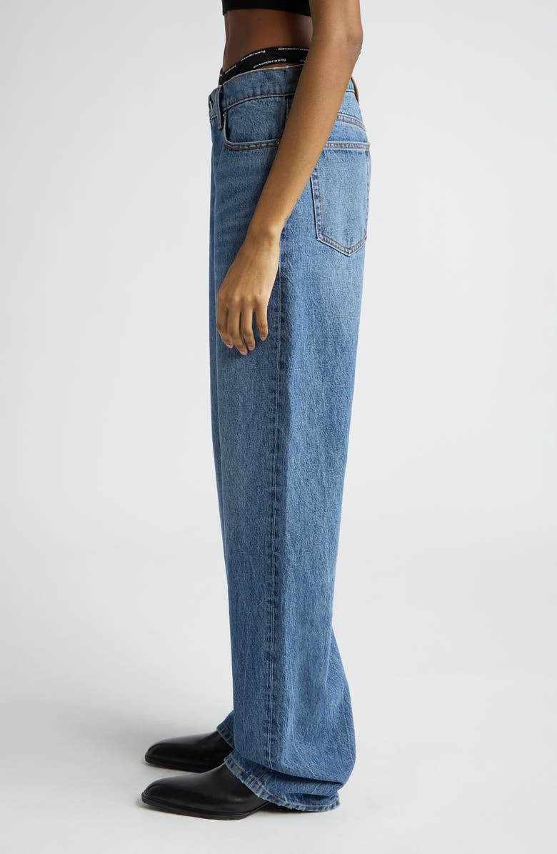 Alexander Wang Prestyled Thong Waist Relaxed Fit Jeans, Alternate, color, 